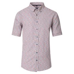 Casamoda Chemise en lin mélangé - rouge (400)