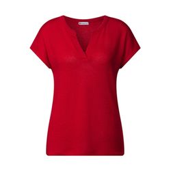 Street One Knit-look shirt - red (16278)