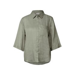 Street One Linen shirt blouse - green (16386)