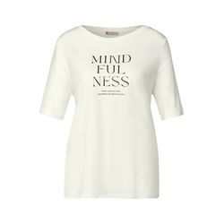 Street One Softes Shirt mit Wording - weiß (20108)