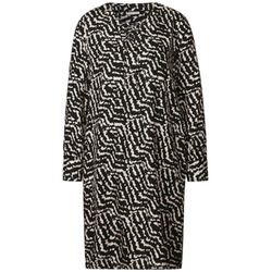 Street One Gemustertes Tunika-Kleid - schwarz (30001)