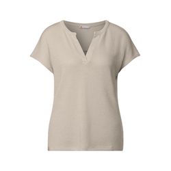 Street One Knit-look shirt - beige (16269)
