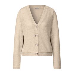 Street One Glitzernde Strick-Look Jacke - beige (16269)