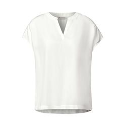 Street One Split neck blouse   - white (10108)