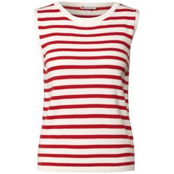 Street One Gestreiftes Strick-Top - rot (26278)