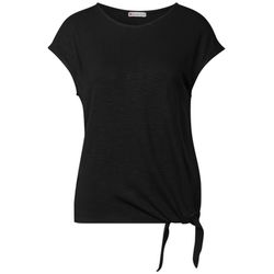 Street One Shirt mit Knotendetail - schwarz (10001)