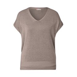 Street One Ärmelloser Strickpullover - beige (16514)