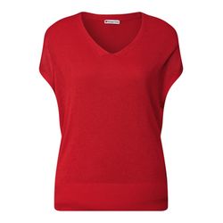 Street One Sleeveless knitted jumper - red (16278)