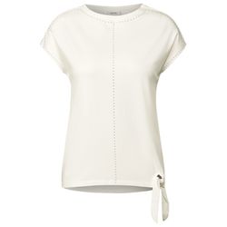Cecil T-shirt with decorative stones - white (23474)