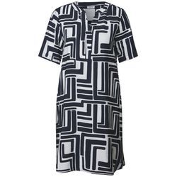 Cecil Patterned structured dress - blue (25512)