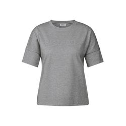Cecil Glitzer-Shirt mit Wording - grau (16718)
