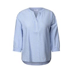 Cecil Striped seersucker blouse - blue (21838)