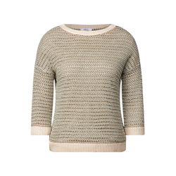 Cecil Glitzernder Strukturpullover - beige (26504)