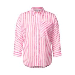 Cecil Gestreifte Hemdbluse - pink (36696)