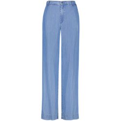 Taifun Weite Hose aus Lyocell  - blau (08979)