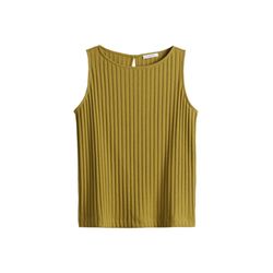 Opus Regular jersey top in a ribbed structure - Ipoma slit - green (30038)