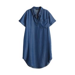 Opus Hemdblusenkleid - Wasya - blau (70234)