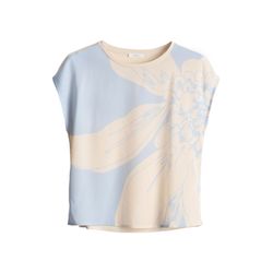 Opus Print shirt - Samelie - beige/blue (60029)