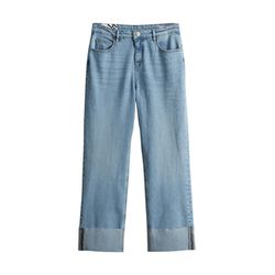 Opus Boyfriend Jeans - Lani turn up - blau (70228)