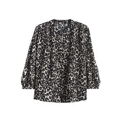 Opus Blouse - Famelia - beige/black (900)