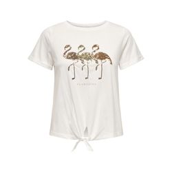 Only T-shirt with knot - Onldora - white (177922001)