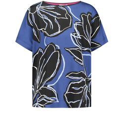 Gerry Weber Collection Comfortable blouse shirt with material patch - black (01021)