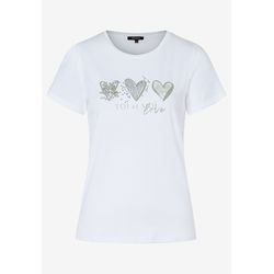 More & More T-shirt with heart motif - white (0010)