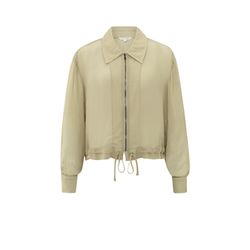 Yaya Leichte Blusenjacke mit Reißverschluss - beige (99980)