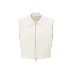 Yaya Ärmellose Cropped-Jacke mit Reißverschluss - beige (209082)