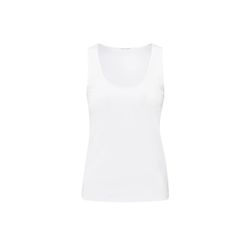 Yaya Ribbed singlet with shiny trim - white (00000)