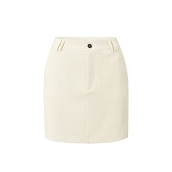 Yaya Gewebter Minirock mit Taschen - beige (209082)