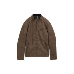 Tom Tailor Bikerjacke aus Kunstleder - braun (30513)