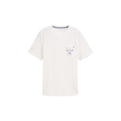Tom Tailor T-shirt with breast pocket - white (10332)