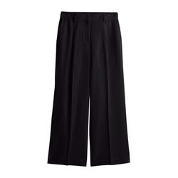 someday Leinenmix Hose - Celino cropped - schwarz (900)