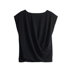 someday  Loose top in draped jersey - Kenata - black (900)