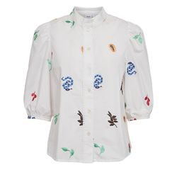Nümph Blouse - Nuvalentine  - white (9000)