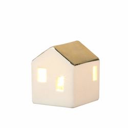 Räder Maison lumineuse LED (4,5x4,5x5,5cm) - blanc/silver (NC)