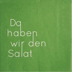 Räder Napkins - Da haben wir den Salat - green (NC)