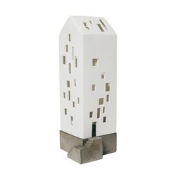 Räder Maison lumineuse Appartement (9,5x9,5x26,5cm) - gris/blanc (0)