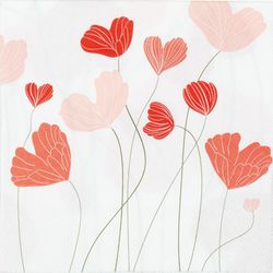 Räder Napkins (33x33cm) - red/white (0)