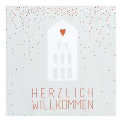 Räder Serviette (33x33cm) - grau (0)