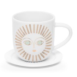 Räder Espressotasse mit Teller - Rosaly - weiß/gold (0)