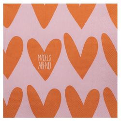 Räder Napkins (33x33cm) - pink/orange (NC)