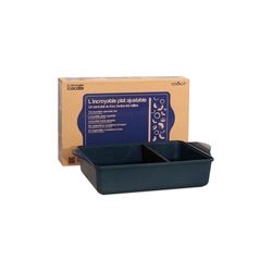 Cookut Auflaufform mit verstellbarem Trenner - blau (Myrtille )