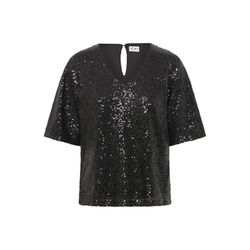 ICHI Sequin top - Fauca - black (194008)