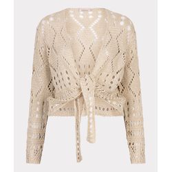 Esqualo Playful knitted jacket - beige (Light Sand)