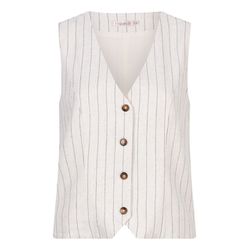 Esqualo Gilet with stripes - beige (SAND)