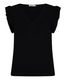 Esqualo T-Shirt mit V-Ausschnitt - schwarz (BLACK)