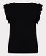 Esqualo T-Shirt mit V-Ausschnitt - schwarz (BLACK)