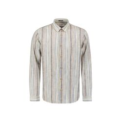 No Excess Leinenhemd - beige/blau (030)